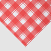 Rood wit geruit patroon tissuepapier (Detail)