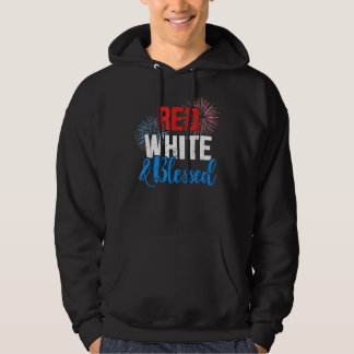 Rood wit gezegend voor Onafhankelijkheidsdag op 4t Hoodie
