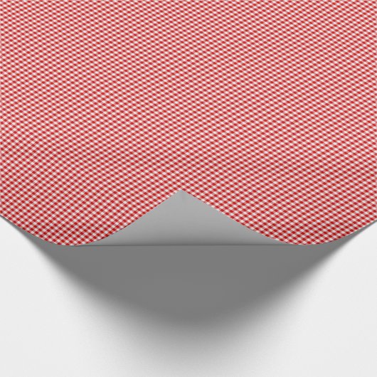 Rood-Wit Gingham-GIFT WRAPPING PAPIER (Hoek)
