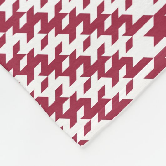 Rood wit Glen Plaked: Tweed Tartan Fleece Deken (Hoek)