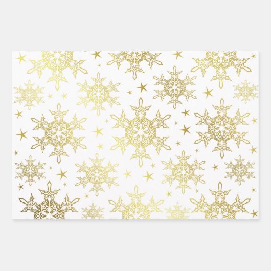 rood, wit, goud, groen, kerstpapier+, winter+vlek inpakpapier vel (Voorkant 2)