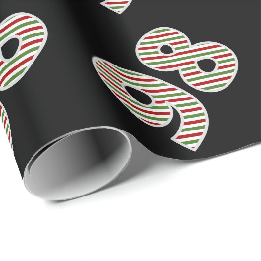 Rood, Wit, Groen "98" 98ste Evenement op Kerstdag Cadeaupapier (Rol Hoek)