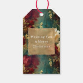 Rood Wit Groen Bloemen Cadeaulabel (Voorkant)