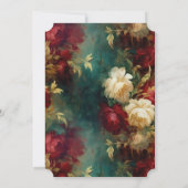 Rood Wit Groen Bloemen Kaart (Achterkant)