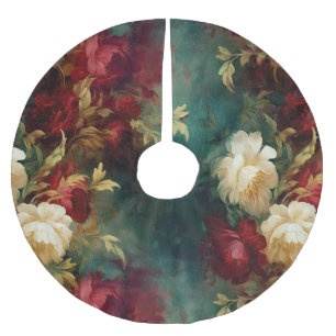 Rood Wit Groen Bloemen Kerstboom Rok