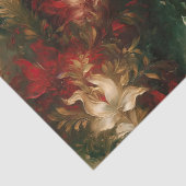 Rood Wit Groen Bloemen Tissuepapier (Detail)