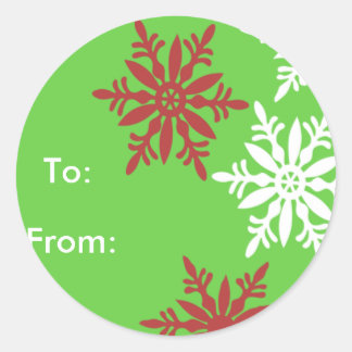 Rood, Wit & Groen Cadeau labels