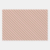 Rood, wit, groen gekleurde kerstkernen inpakpapier vel (Voorkant 2)