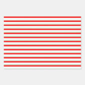 Rood, wit, groen gekleurde kerstkernen inpakpapier vel (Voorkant)