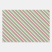 Rood, wit, groen gekleurde kersttaarten inpakpapier vel (Voorkant 2)