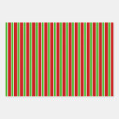 Rood, wit, groen gekleurde kersttaarten inpakpapier vel (Voorkant 3)