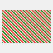 Rood, wit, groen gekleurde kersttaarten inpakpapier vel (Voorkant 3)