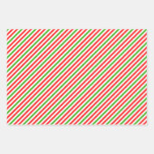 Rood, wit, groen gekleurde kersttaarten inpakpapier vel (Voorkant 2)