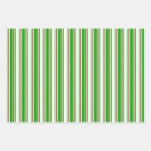 Rood, wit, groen gekleurde kersttaarten inpakpapier vel (Voorkant)