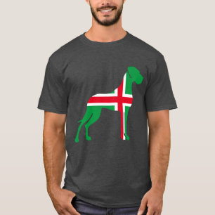 rood wit groen Great Dane T-shirt