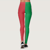 Rood wit groen leggings (Achterkant)