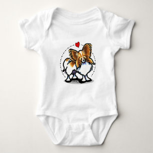 Rood Wit Hart Papillon Romper