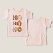 Rood Wit Ho Ho Ho Gingerbread Cookie Kerstmis (Ontwerp Voorkant & Achterkant)