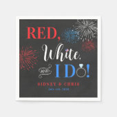 Rood Wit & Ik Doe 4 juli servetten (Voorkant)