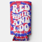 Rood Wit Ik Doe Amerika Tie Dye Bachelorette (Voorkant)