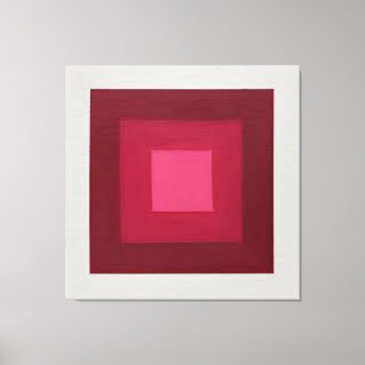 Rood-wit Josef Alberts Canvas Afdruk (Voorkant)