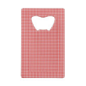 Rood-Wit KAART FLESOPENER Kredietkaart Flessenopener (Achterkant)