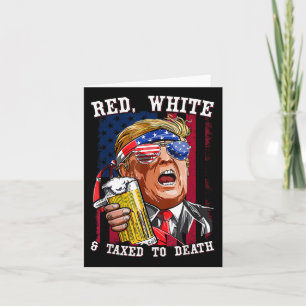 Rood, wit & Kamp; belast tot de Dag van de Onafhan Kaart