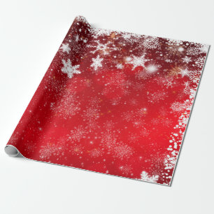 "Rood & Wit Kerstmis" Cadeaupapier