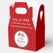 Rood, Wit, Klasse Reünie Gift Bag Ideeën, Reünie Bedankdoosjes (Geopend)