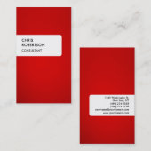 Rood wit, kleurrijk, creatief Visitekaartje (Voorkant / Achterkant)