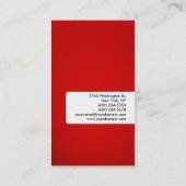 Rood wit, kleurrijk, creatief Visitekaartje (Achterkant)