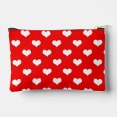Rood Wit Liefde Hart Patroon Ontwerp Etui (Achterkant)