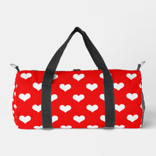 Rood Wit Liefde Hart Patroon Ontwerp Plunjezak
