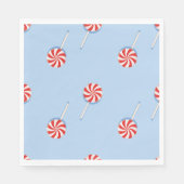 Rood & Wit Lollipop Patroon Papier servetten (Voorkant)
