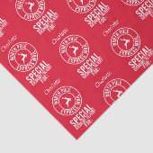 Rood & Wit Naam Van Noordpool Weefselpapier Tissuepapier (Detail)