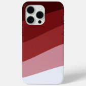 Rood Wit Ombre Wave patroon Case-Mate iPhone Case (Achterkant)