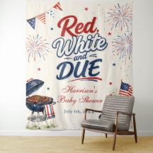 Rood, Wit & Op Tijd BBQ Baby Shower