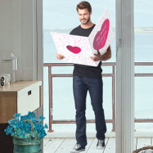 Rood Wit Paar Liefde Hart  Valentijnsdag