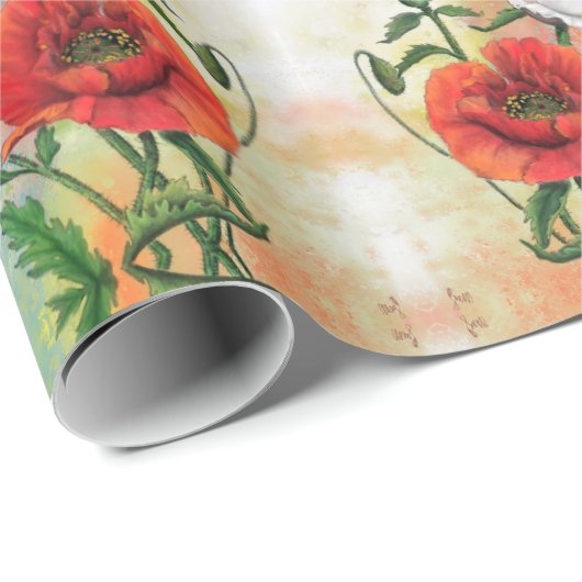 Rood wit papier met vulling (Rol Hoek)