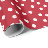 Rood wit papier met witte wand voor kerstkaarten (Rol Hoek)
