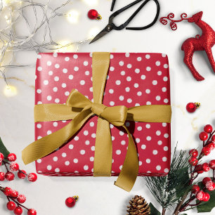 Rood wit papier met witte wand voor kerstkaarten