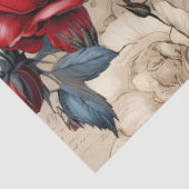 Rood & Wit Roses  Geïnspireerd Decoupage Tissuepapier (Detail)