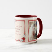 Rood & Wit Rozen Koppels Ringer Mok (Voorkant rechts)