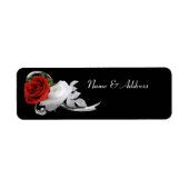 Rood & Wit Rozen Label (Voorkant)