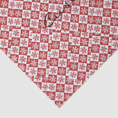 Rood/wit sneeuwvlokpatroon Thunder_Cove Tissuepapier (Detail)