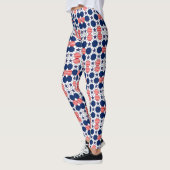  rood wit Star-patroon Leggings (Links)