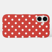 Rood-wit Stippenpatroon Case-Mate iPhone Case (Achterkant (horizontaal))