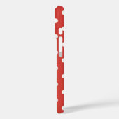 Rood-wit Stippenpatroon Case-Mate iPhone Case (Achterkant / Links)