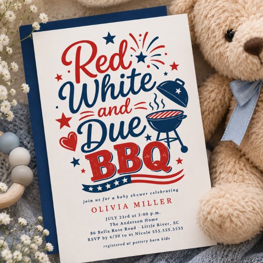 Rood Wit & Uitgenodigd voor BBQ Kaart