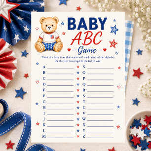 Rood Wit & Uitgerekend Baby ABC Spel Kaart